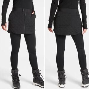 🔥 Athleta Toasty Buns Quilted Insulated Skirt – Black – Women’s Size 12 🔥